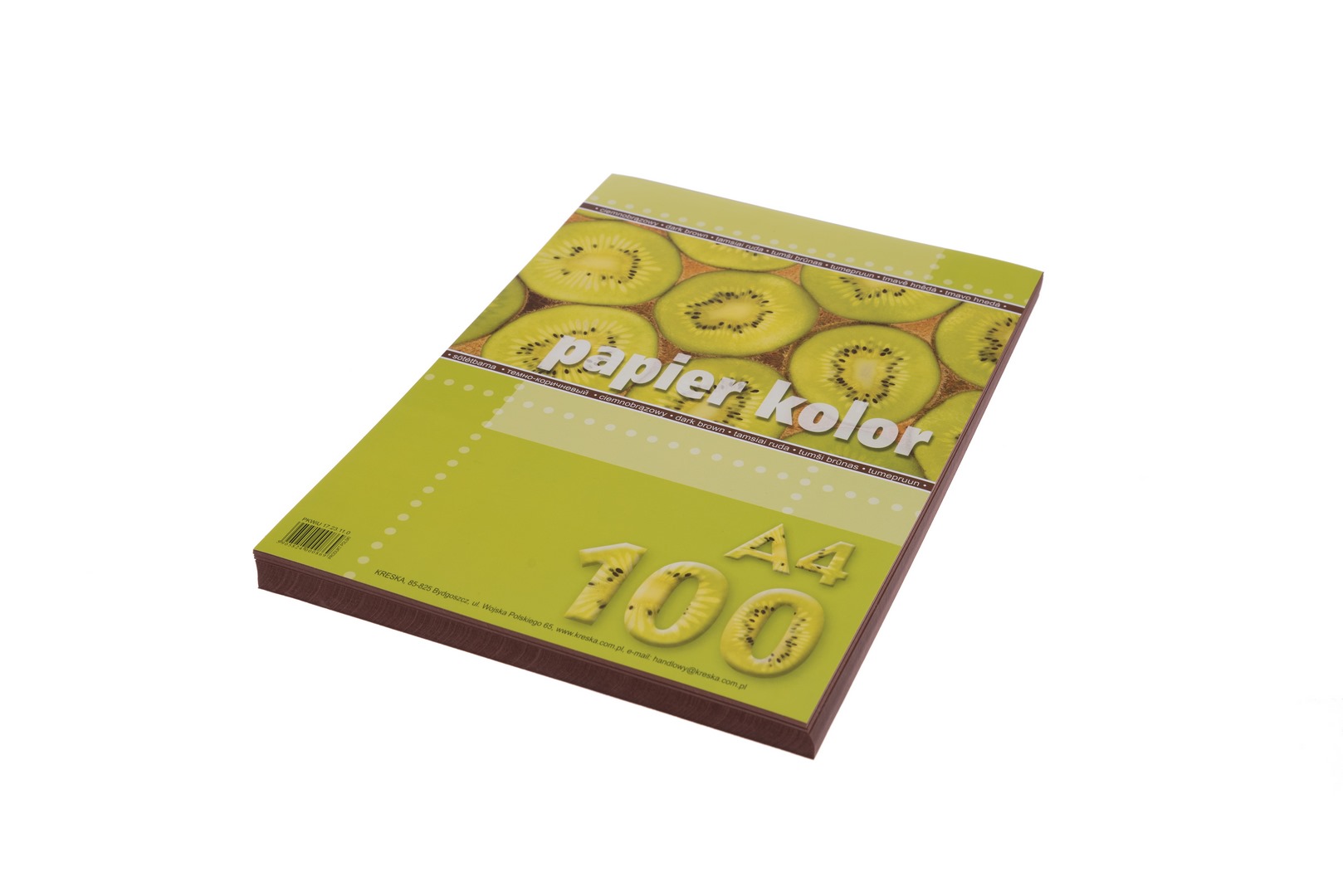 Papier ksero A4 80g 100ark. ciemny brązowy Kreska